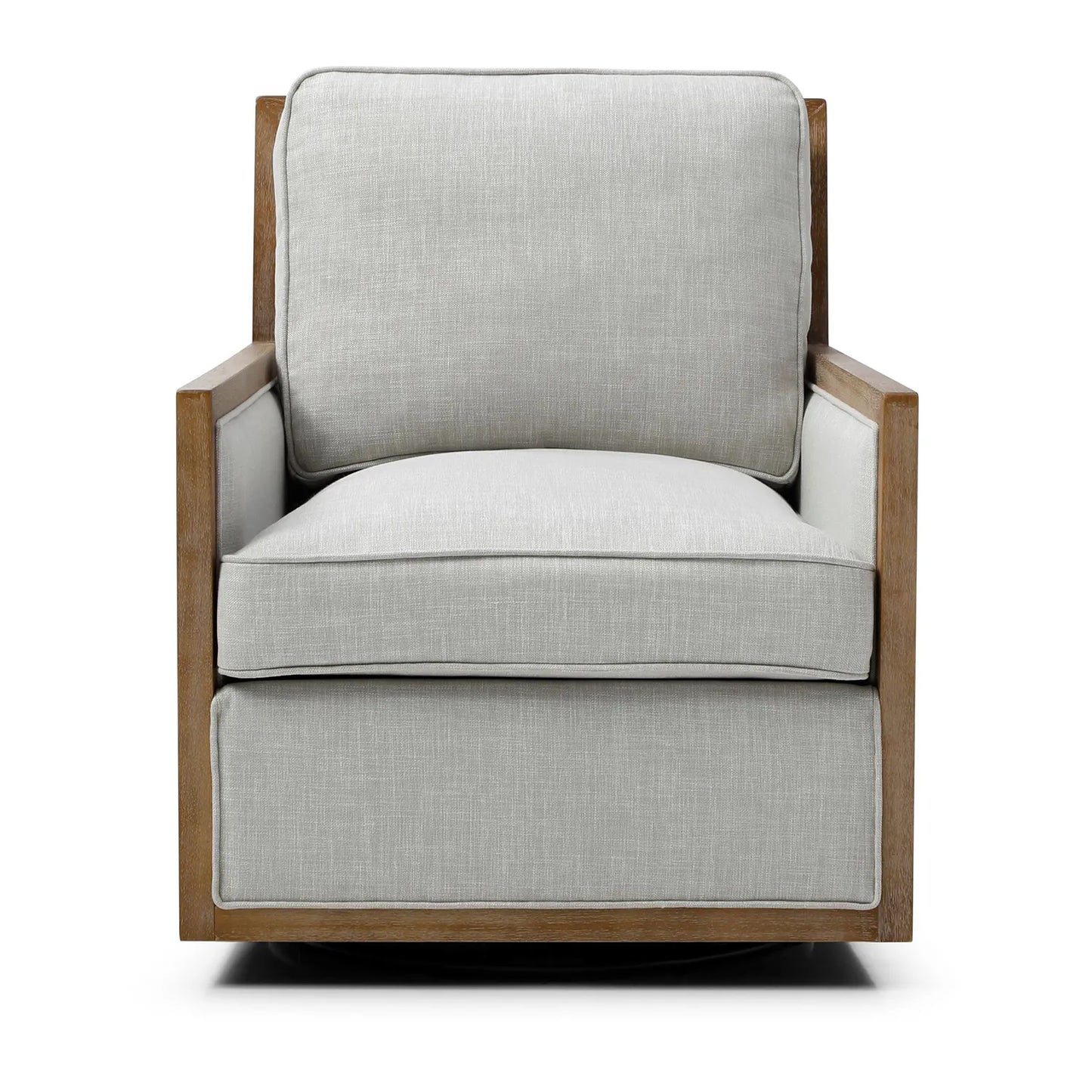 Arden Linen Mix Fabric Swivel Chair - Pendle Village Furniture