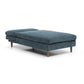 Scott Navy Chenille Fabric Chaise Sofa Bed