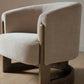 Nox Taupe Chenille Accent Chair - Pendle Village Furniture