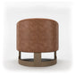 Nox Tan Split Leather Accent Chair - Pendle Village Furniture