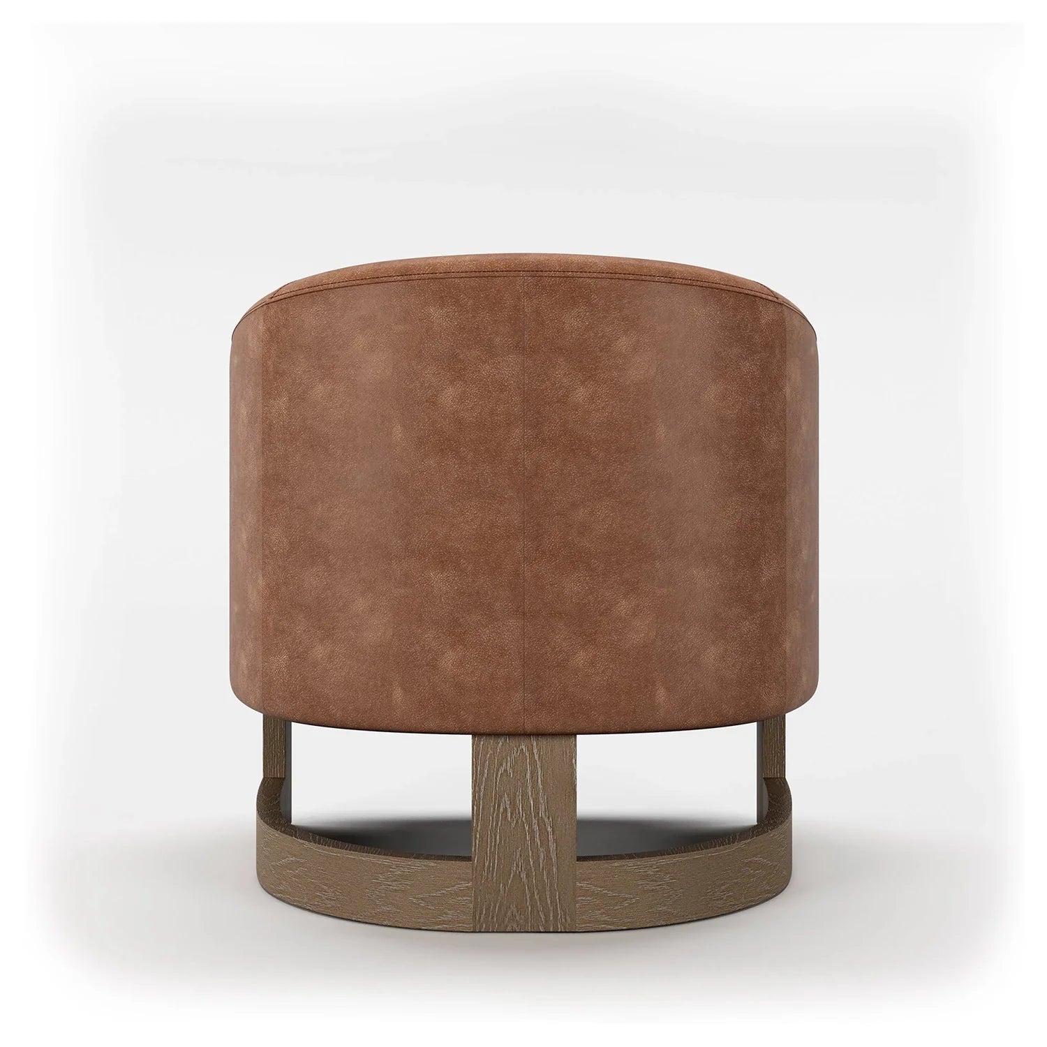 Nox Tan Split Leather Accent Chair - Pendle Village Furniture