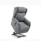 Finn Grey Fabric Dual Motor Rise Recline Chair - Pendle Village Furniture