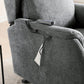 Finn Grey Fabric Dual Motor Rise Recline Chair - Pendle Village Furniture