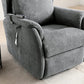 Finn Grey Fabric Dual Motor Rise Recline Chair - Pendle Village Furniture