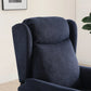 Finn Navy Fabric Dual Motor Rise Recline Chair - Pendle Village Furniture
