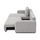 Bloom Natural Boucle Fabric Corner Sofa Bed - Pendle Village Furniture