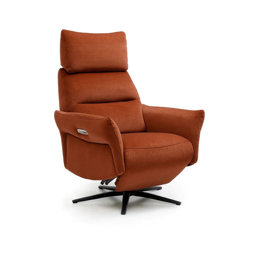 Bury Burnt Orange Electric Recliner Chair