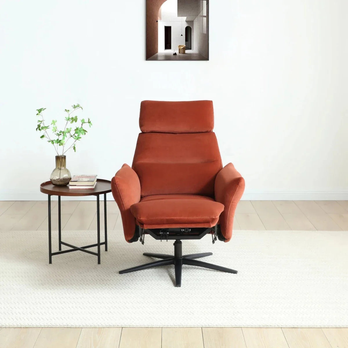 Bury Burnt Orange Electric Recliner Chair