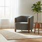 Lilian Tub Chair in Olive Chunky Textured Boucle - Pendle Village Furniture