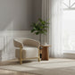 Amos Taupe Chenille Accent Chair - Pendle Village Furniture
