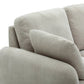 Back Rest of Mayfair Taupe Chenille Corner Sofa Bed RHF Chaise with Storage