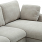 Close up of Mayfair Taupe Chenille Corner Sofa Bed RHF Chaise with Storage
