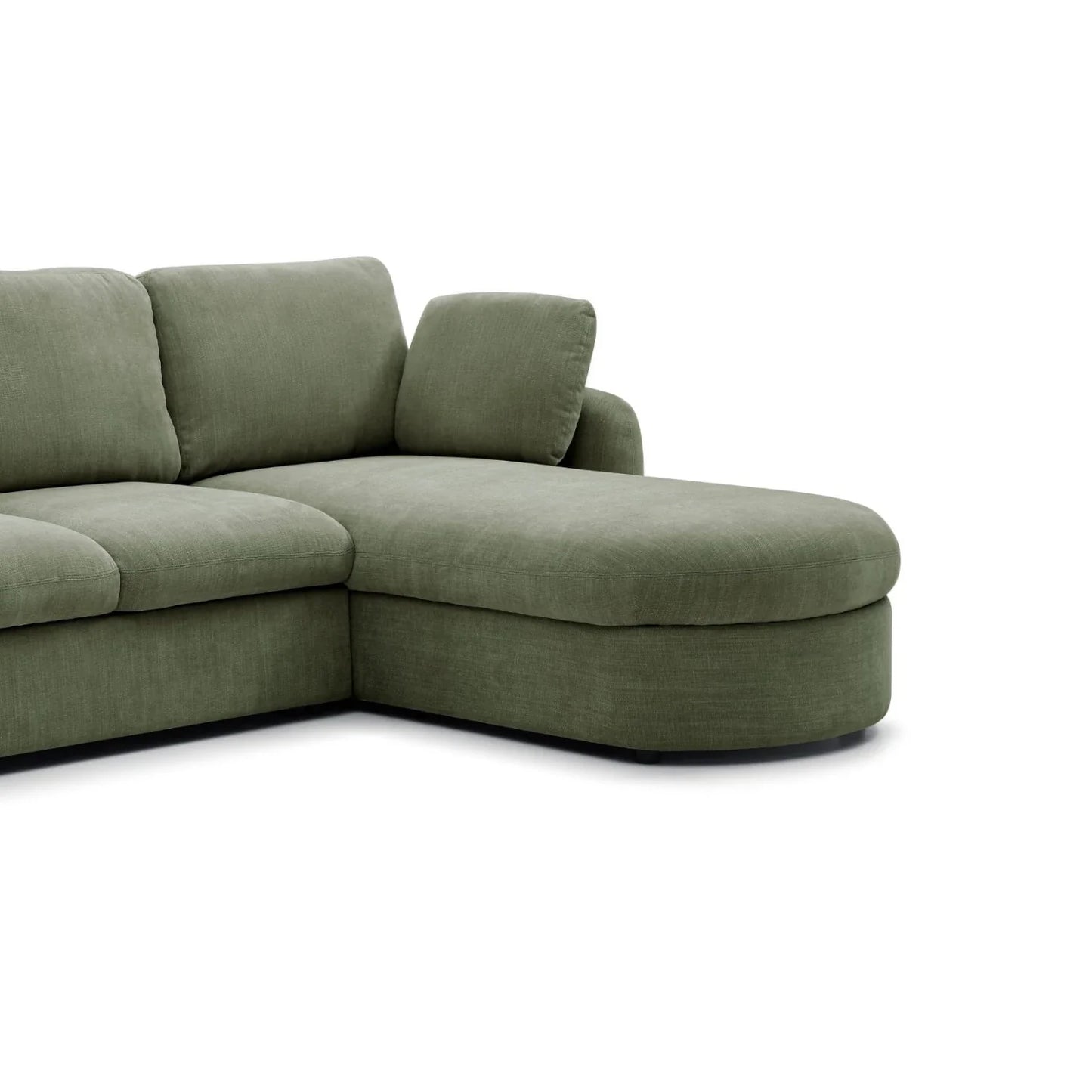 Mayfair Olive Chenille Corner Sofa Bed with Storage