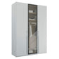 Kacey 151cm 3 Door Wardrobe With Middle Glass Door 