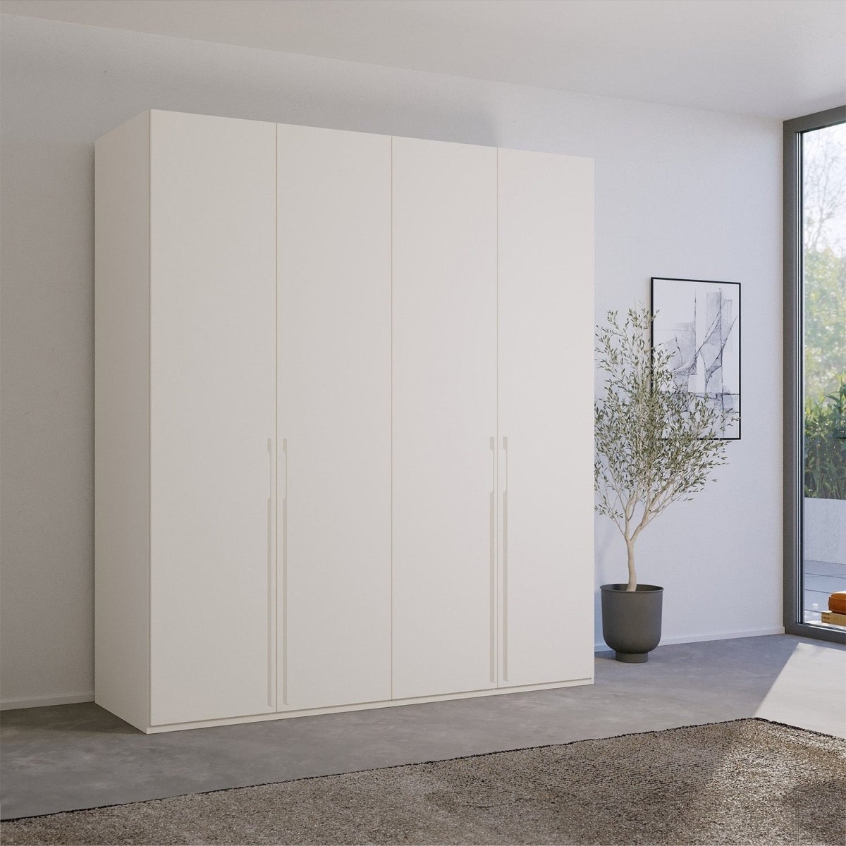 Kacey Pure 4 Door Wardrobe 