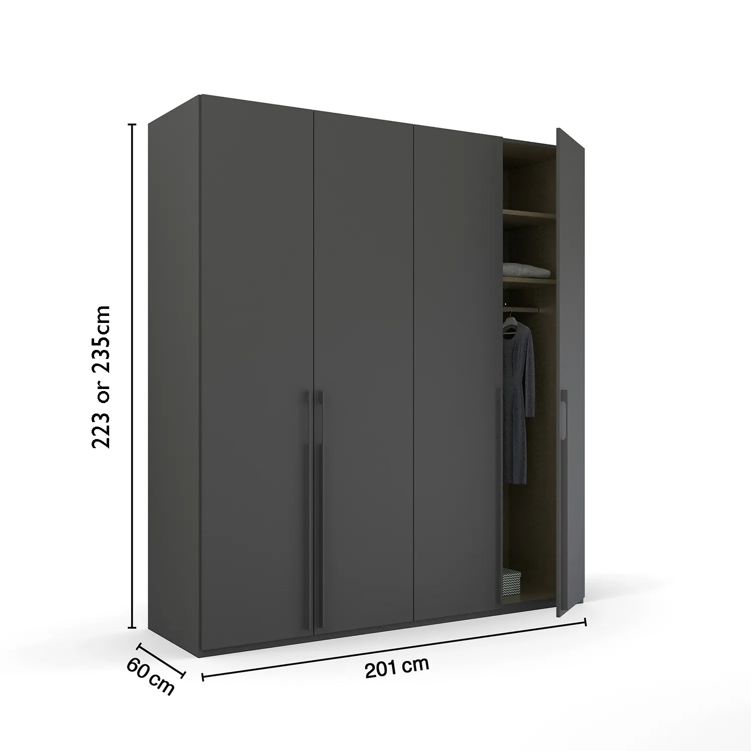 Kacey Pure 4 Door Wardrobe 