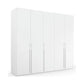 Kacey Pure 5 Door 251cm Wide Wardrobe