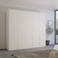 Kacey Pure 5 Door 251cm Wide Wardrobe 