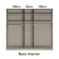 Kacey Pure 5 Door 251cm Wide Wardrobe 