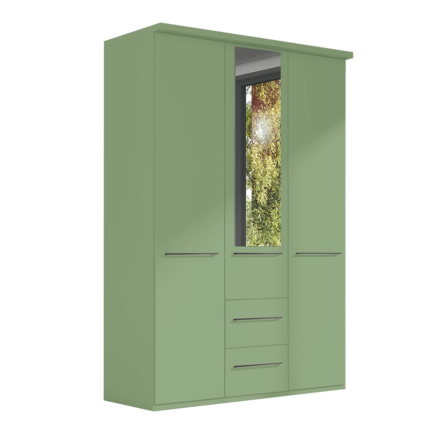 Kairns 150cm Graphite 3 Door Hinged Wardrobe with Drawers