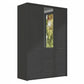 Kairns 150cm Graphite 3 Door Hinged Wardrobe with Drawers