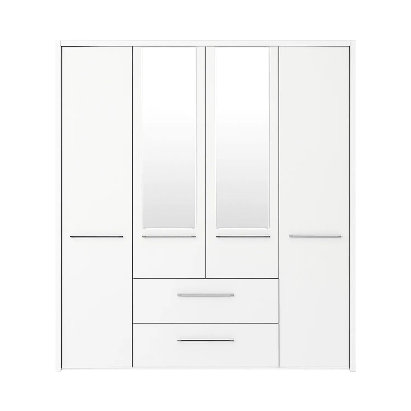 Kairns 200cm Graphite 4 Door Hinged Wardrobe with Drawers