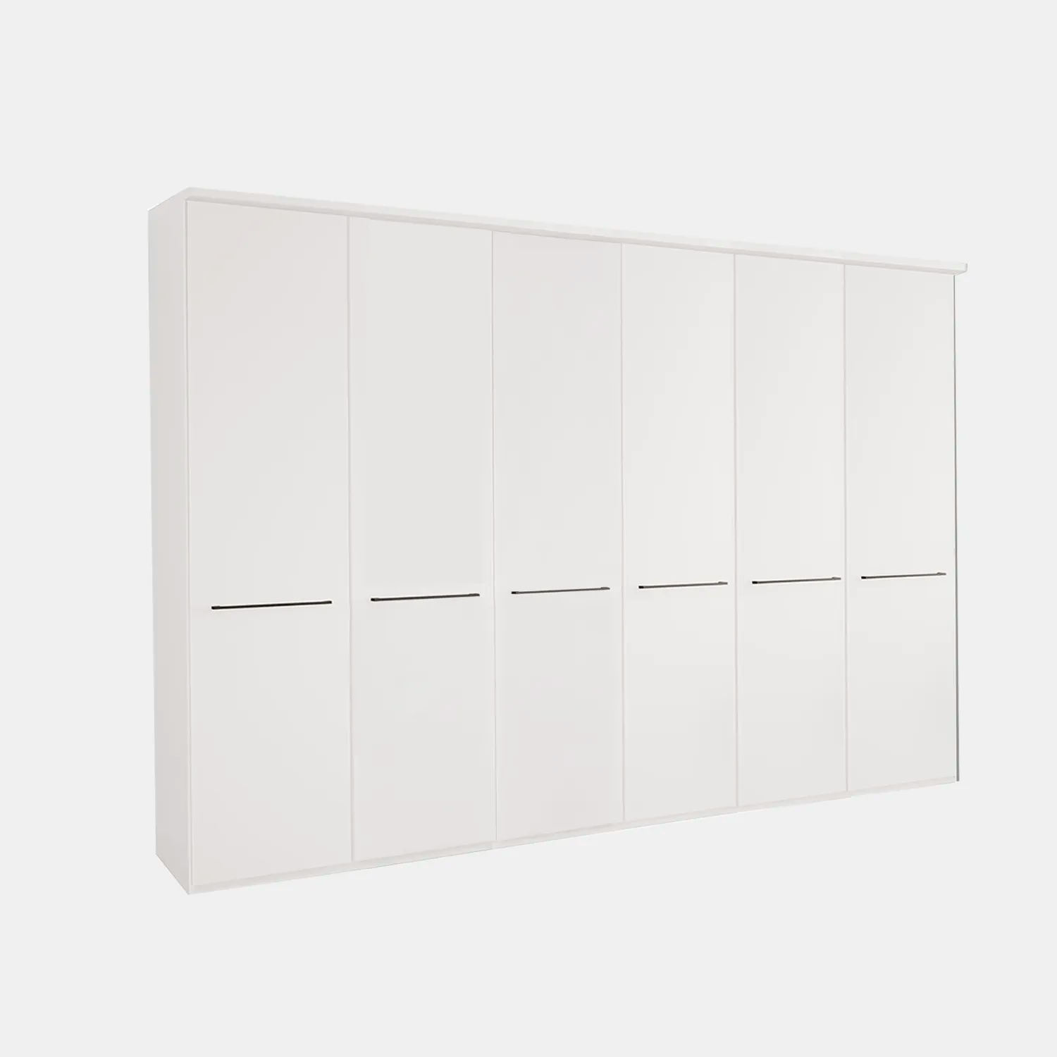Cairns White 6 Door Hinged Wardrobe (W300cm)