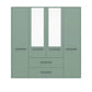 Kairns 200cm Graphite 4 Door Hinged Wardrobe with Drawers