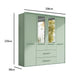 Kairns 200cm Graphite 4 Door Hinged Wardrobe with Drawers