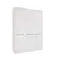 Cairns White 3 Door Hinged Wardrobe (W150cm)
