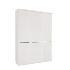 Cairns White 3 Door Hinged Wardrobe (W150cm)