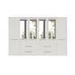 Kairns 300cm Graphite 6 Door Hinged Wardrobe with Drawers