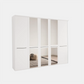 Kairns White 5 Door Hinged Wardrobe (W250cm) With Mirror