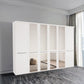 Kairns White 6 Door Hinged Wardrobe (W300cm) With Mirror - Styled in Bedroom
