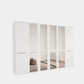 Kairns White 6 Door Hinged Wardrobe (W300cm) With Mirror