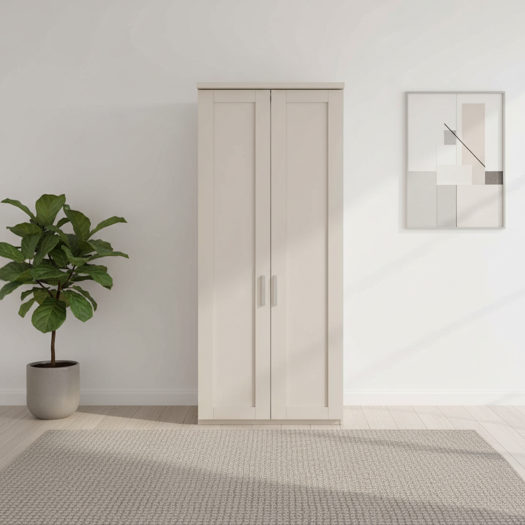 Kempton 2 Door Hinged Wardrobe with Right Door Mirror