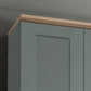 Kempton Sage Green 4 Door Hinged Wardrobe 