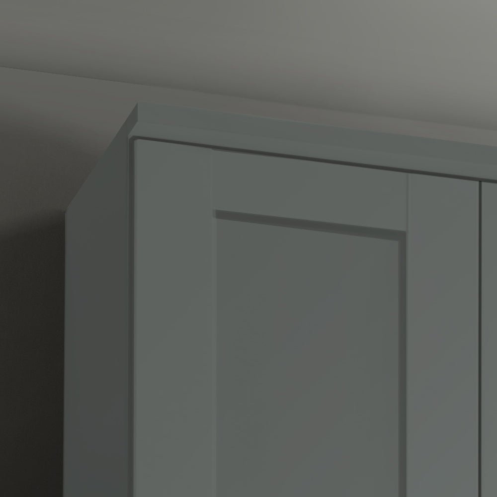 Kempton Sage Green 4 Door Hinged Wardrobe 