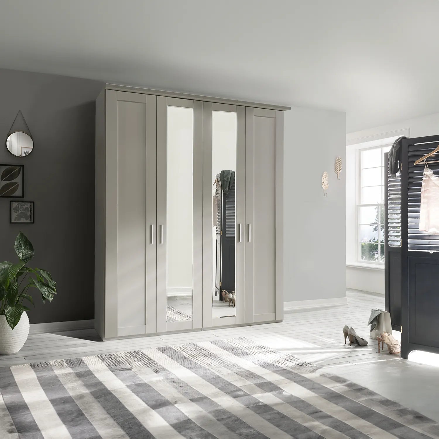 Kempton 4 Door Hinged Wardrobe - W200cm 