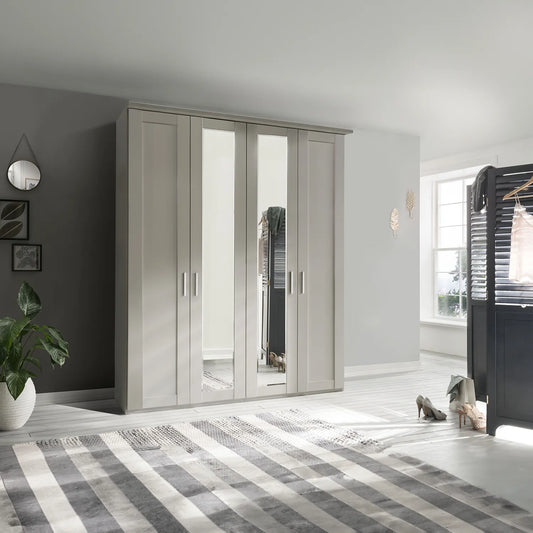 Kempton 4 Door Hinged Wardrobe - W200cm 