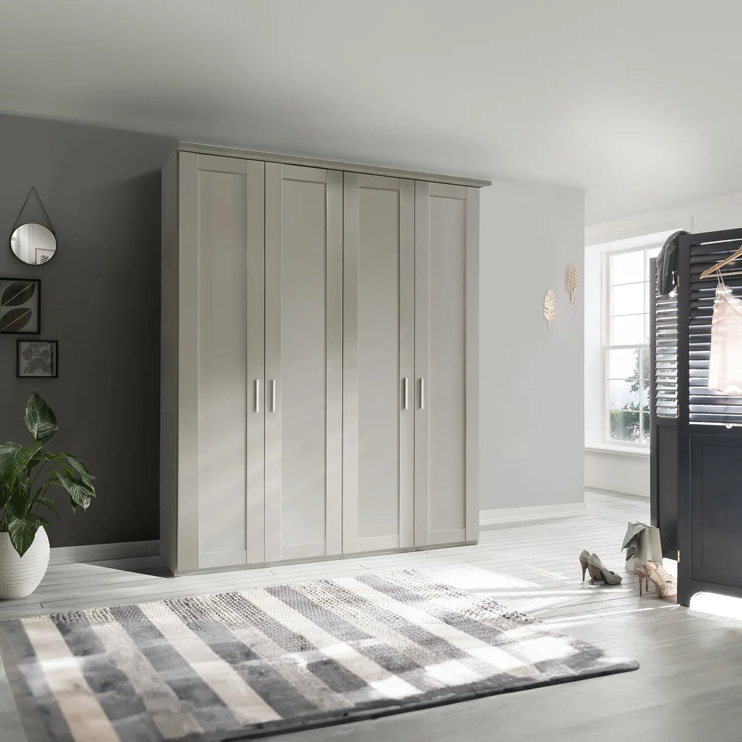 Kempton 4 Door Hinged Wardrobe - W200cm 