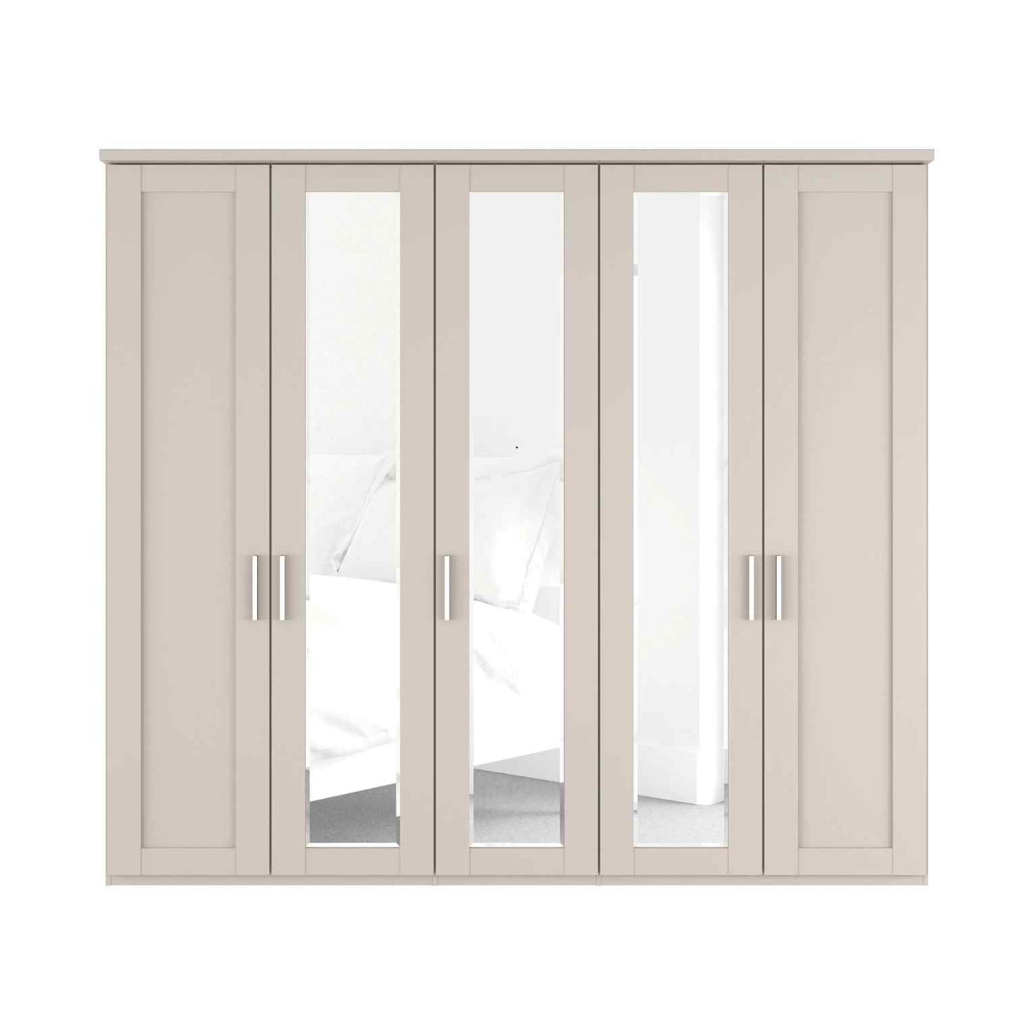 Kempton 5 Door Hinged Wardrobe - W250cm