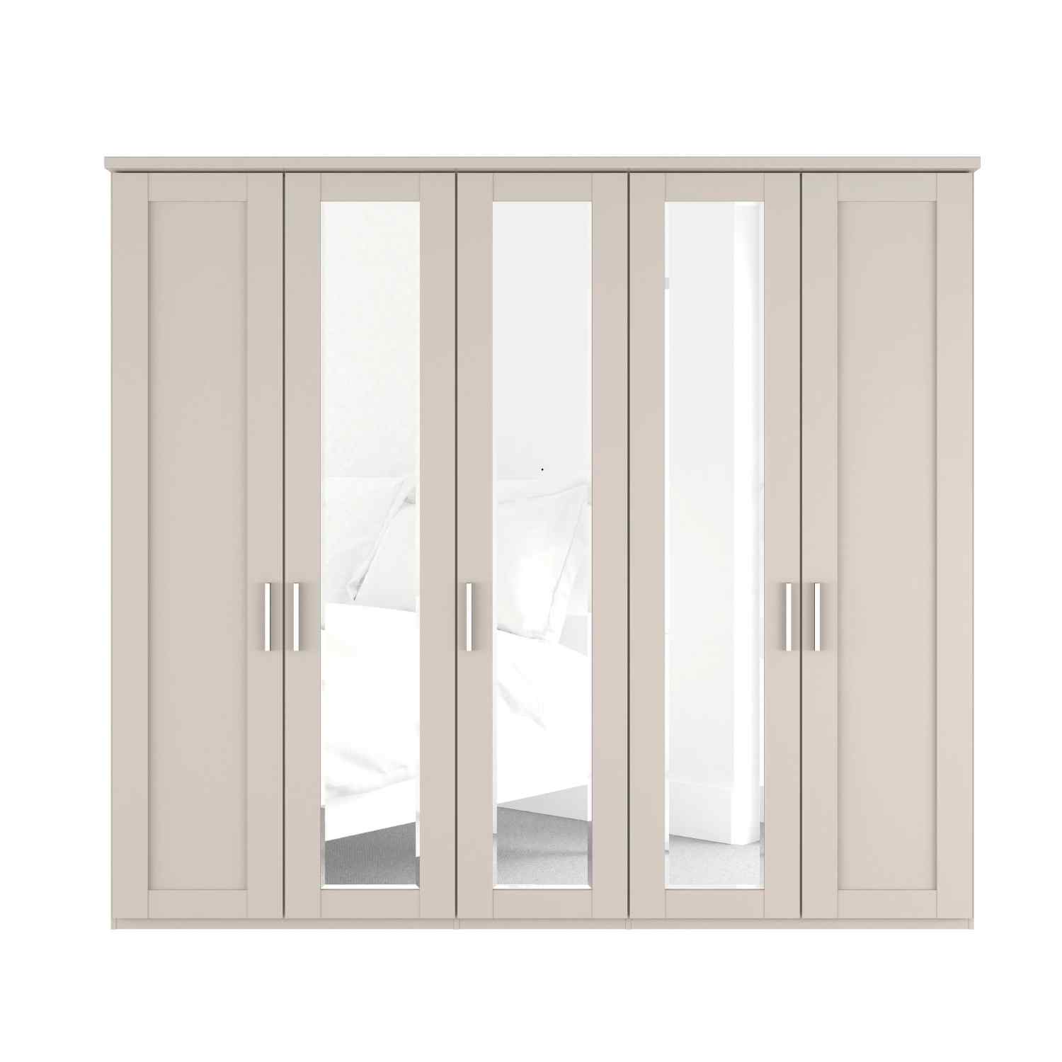 Kempton 5 Door Hinged Wardrobe - W250cm