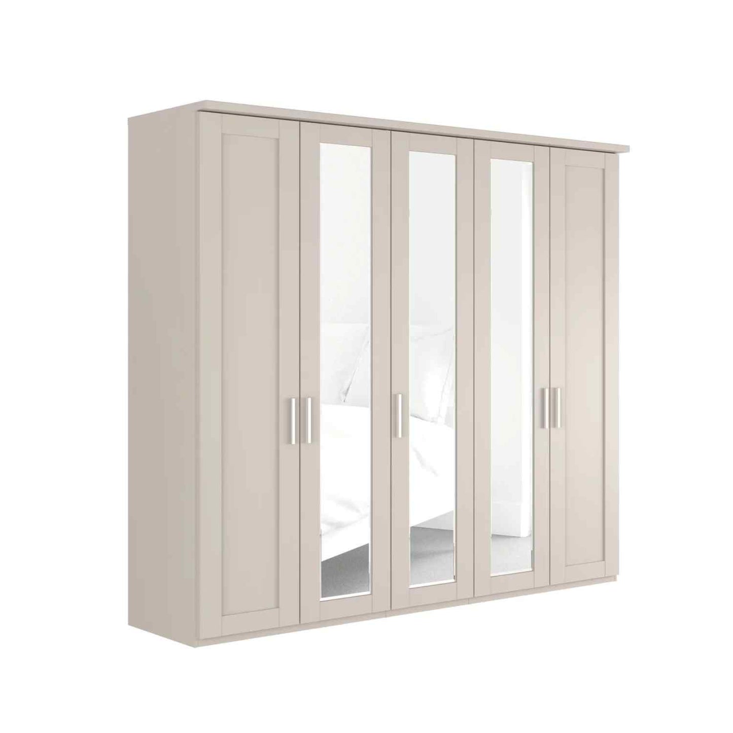 Kempton 5 Door Hinged Wardrobe - W250cm