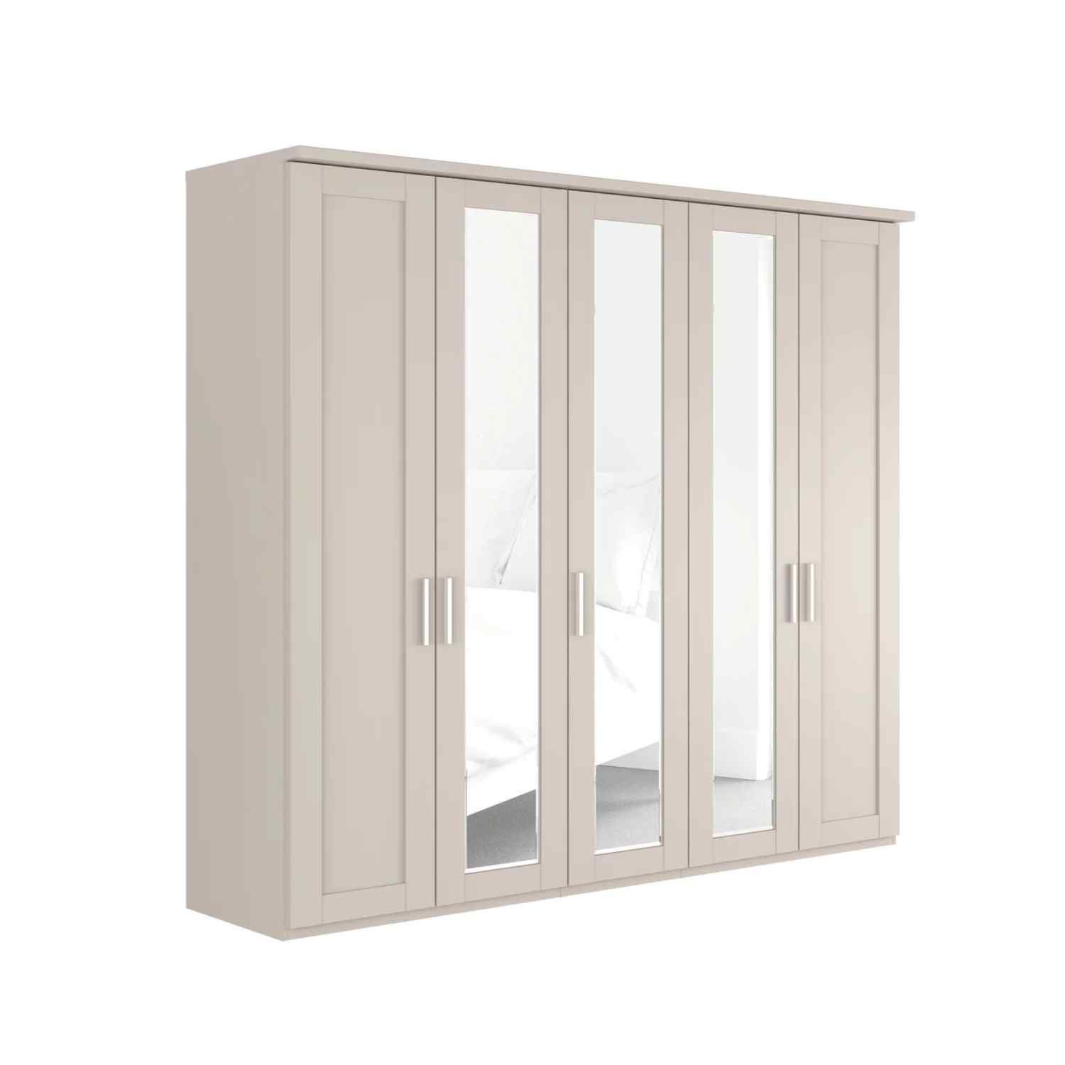 Kempton 5 Door Hinged Wardrobe - W250cm