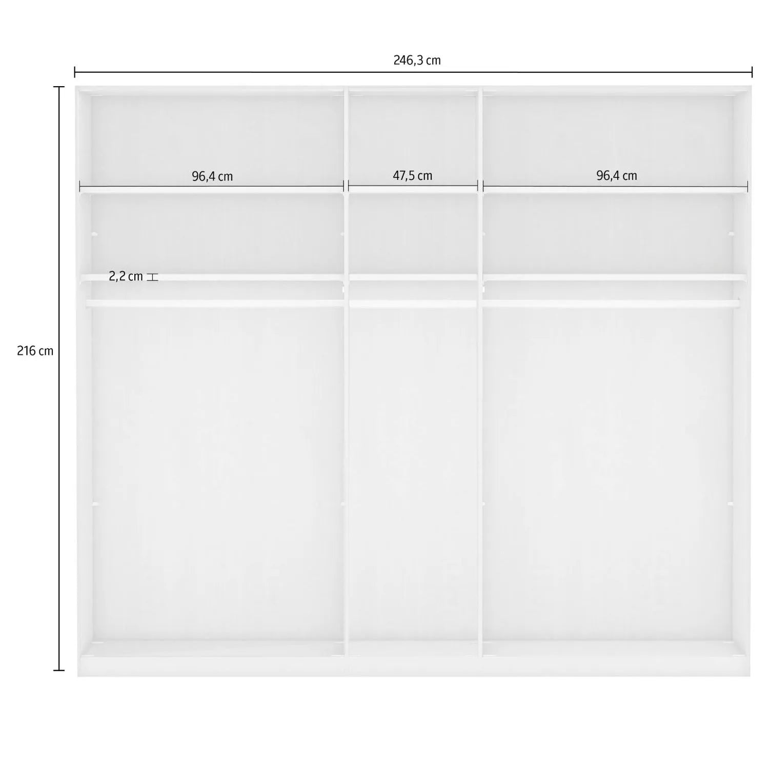 Kempton Sage Green 4 Door Hinged Wardrobe 