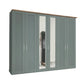 Kempton Sage Green 4 Door Hinged Wardrobe