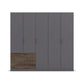Rauch Kodi Graphite 5 Door Wardrobe with 3 Drawers 