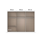 Kodi White 6 Door Wardrobe with 3 Drawers – W271cm - Interior with Dimensions - Closeup View
