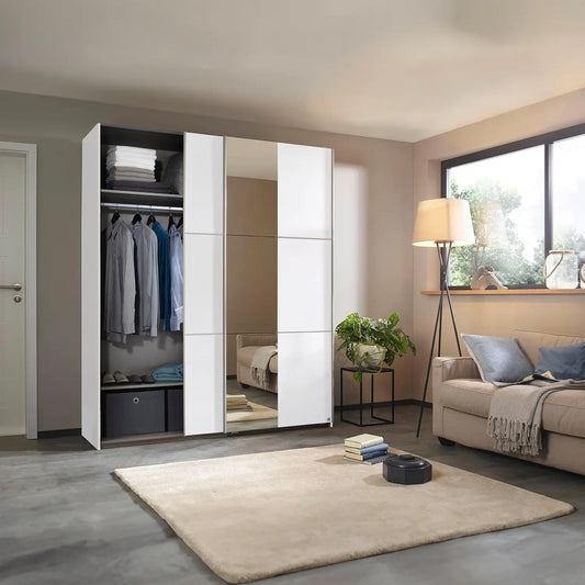 Aura Aura White Sliding Door Wardrobe - Width 175cm